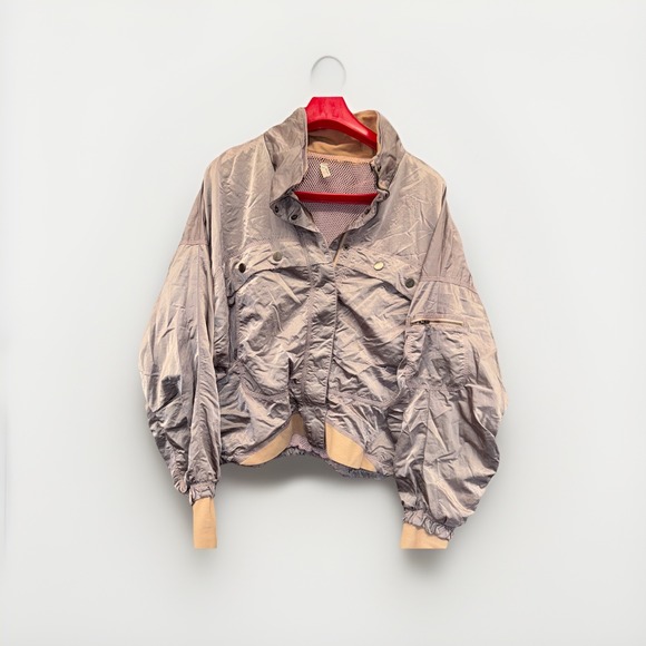 Free People Jackets & Blazers - Free People FP Movement Opal Satin Jacket Medium EUC